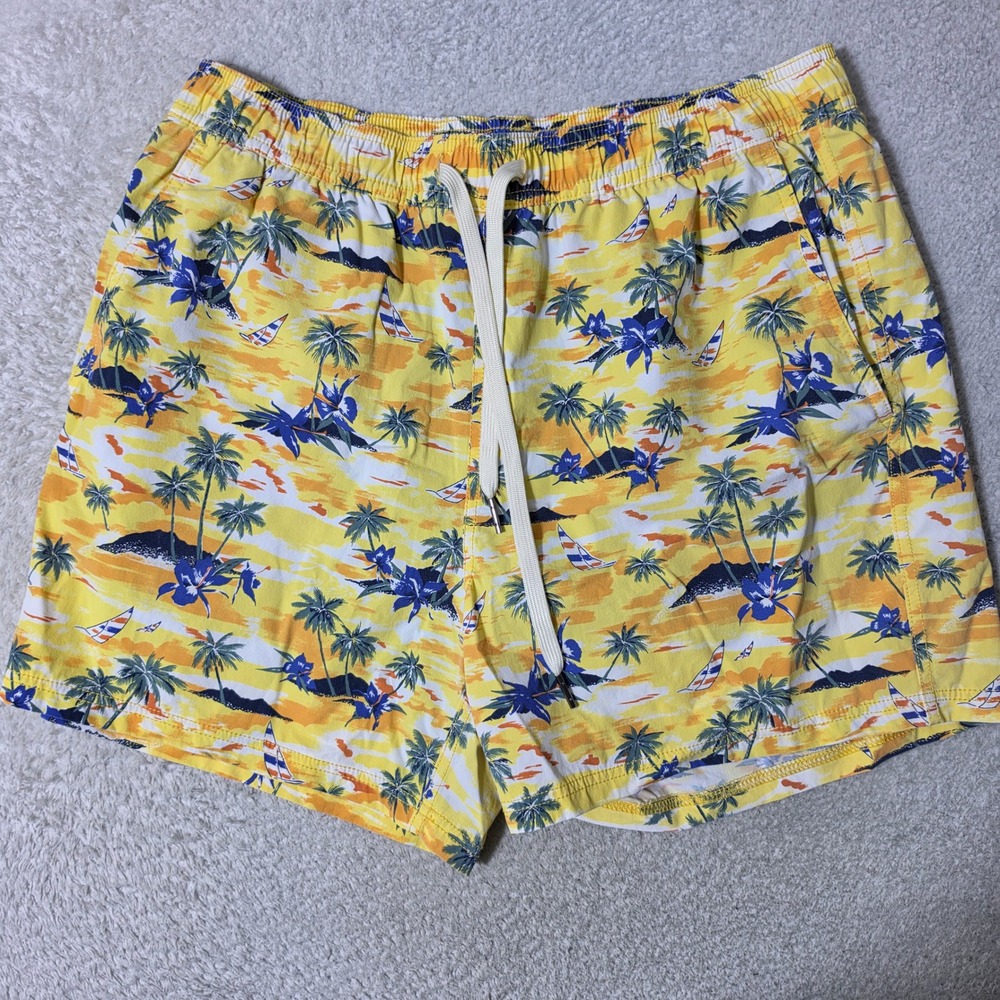 2 Pack! Fair Harbor Swim Trunks Mens L Multicolor Tropical Stretch Bundle 30x5 - Picture 2 of 12